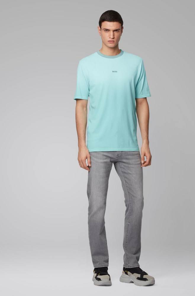 Hugo Boss Relaxed-fit T-shirt Turkis | IIEvb7aG