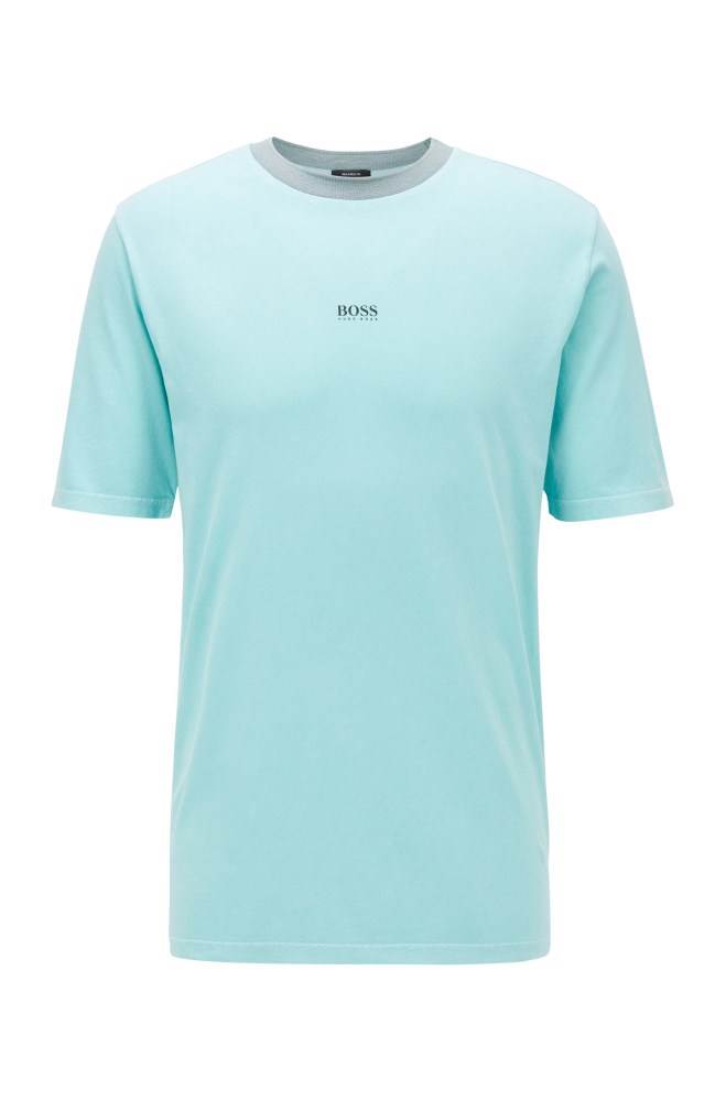 Hugo Boss Relaxed-fit T-shirt Turkis | IIEvb7aG