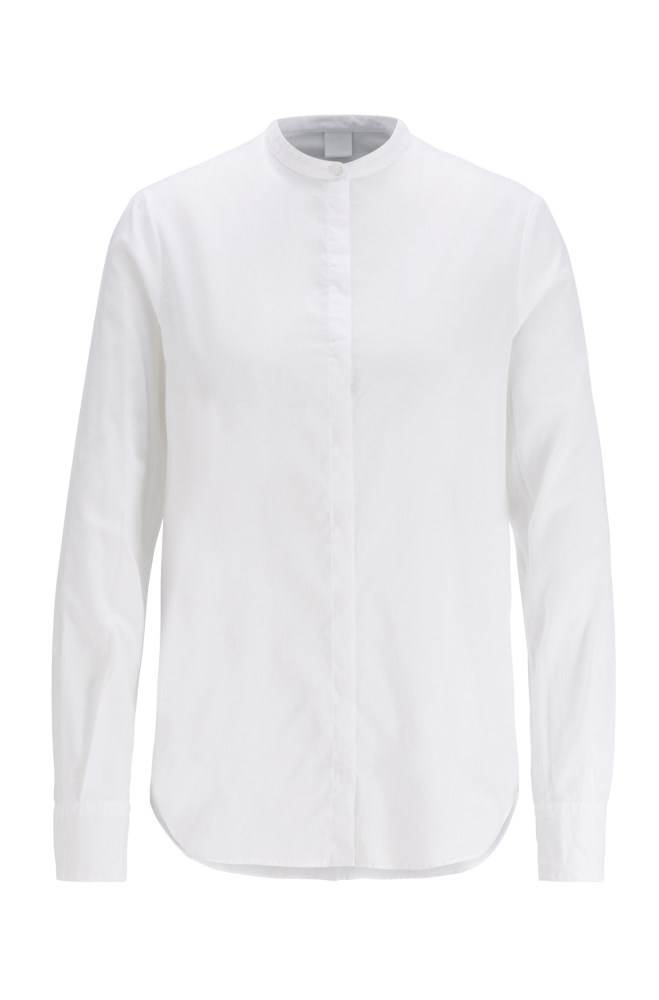 Hugo Boss Relaxed-fit blouse Hvite | TbH2ZWY0