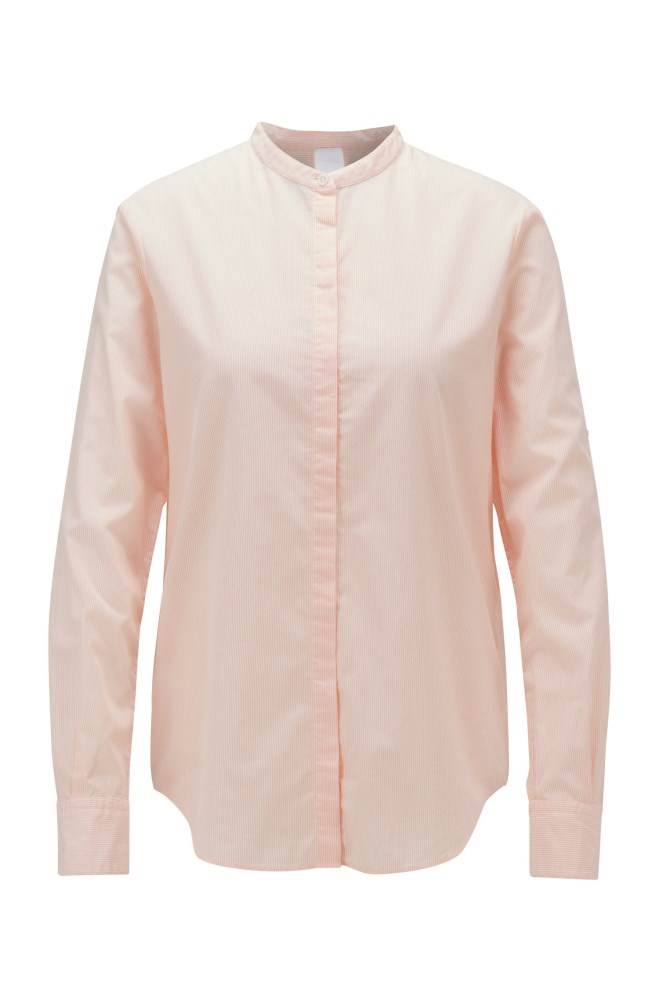 Hugo Boss Relaxed-fit blouse Lyse Oransje | M3pOYOrE