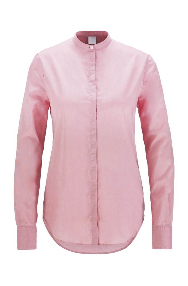 Hugo Boss Relaxed-fit blouse Lyse Rosa | Uuqmy8Dc