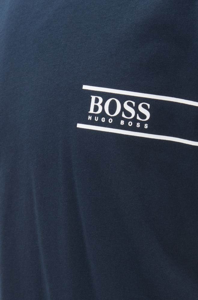 Hugo Boss Relaxed-fit cotton underwear T-shirt Mørke Blå | GKeut04s