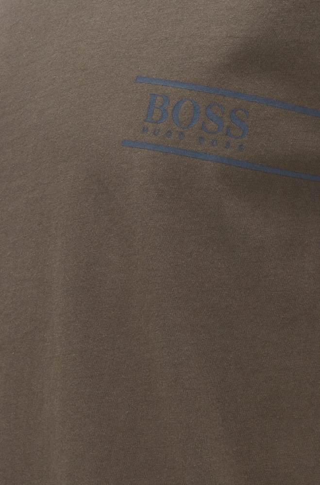 Hugo Boss Relaxed-fit cotton underwear T-shirt Mørke Grønn | POApkqWg