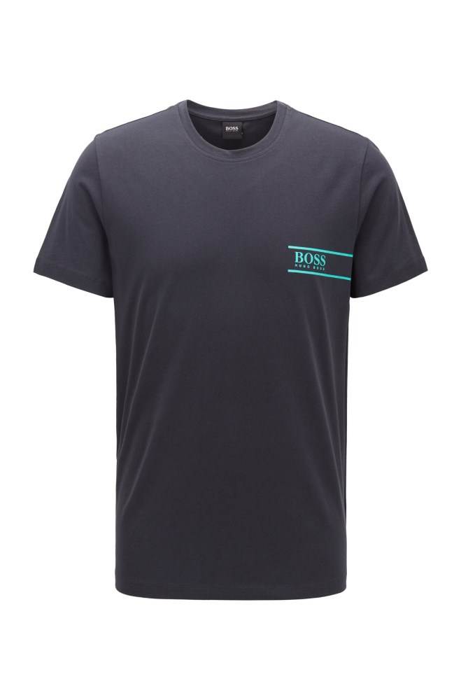 Hugo Boss Relaxed-fit cotton underwear T-shirt Mørke Blå | Tn0cR2Pf