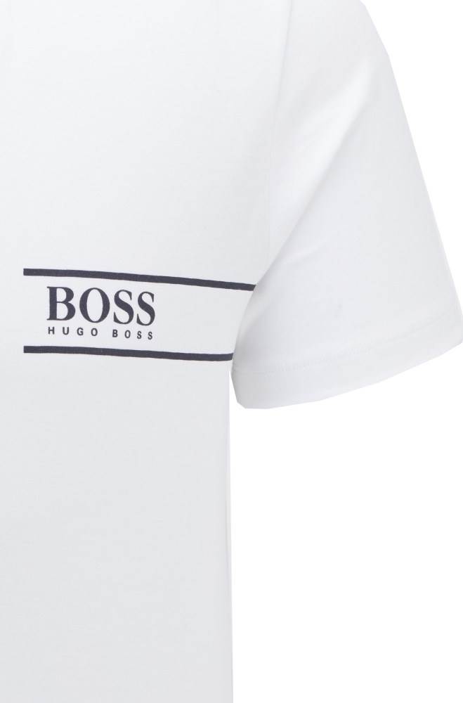 Hugo Boss Relaxed-fit cotton underwear T-shirt Hvite | VJXr4DZD