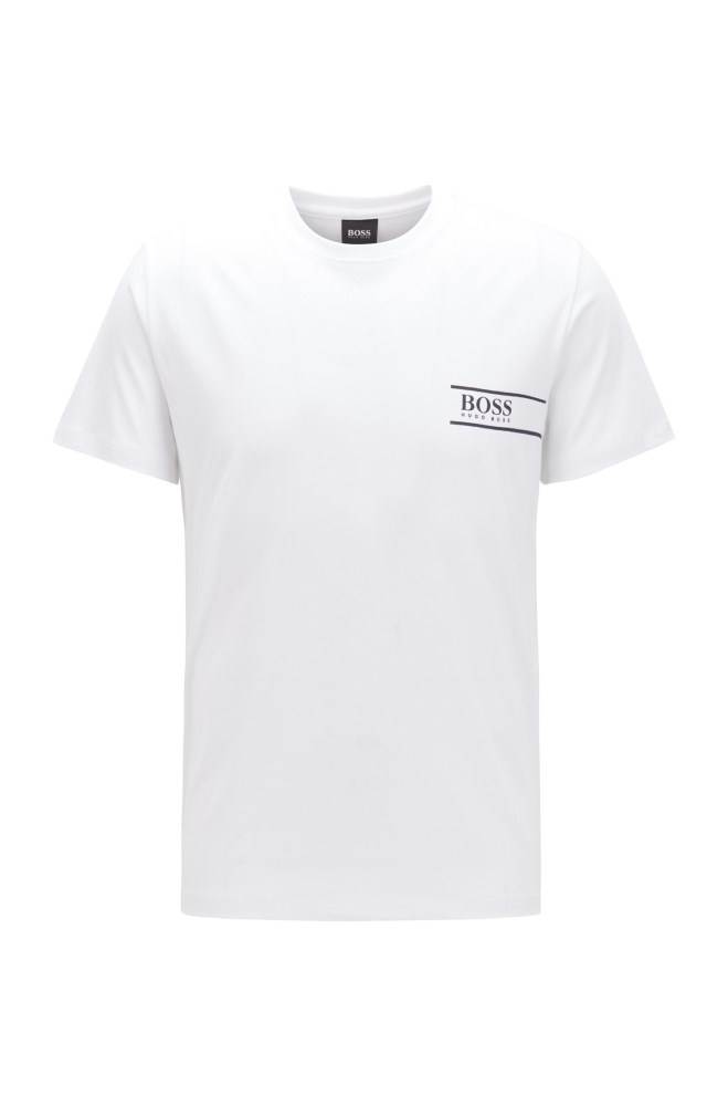 Hugo Boss Relaxed-fit cotton underwear T-shirt Hvite | VJXr4DZD