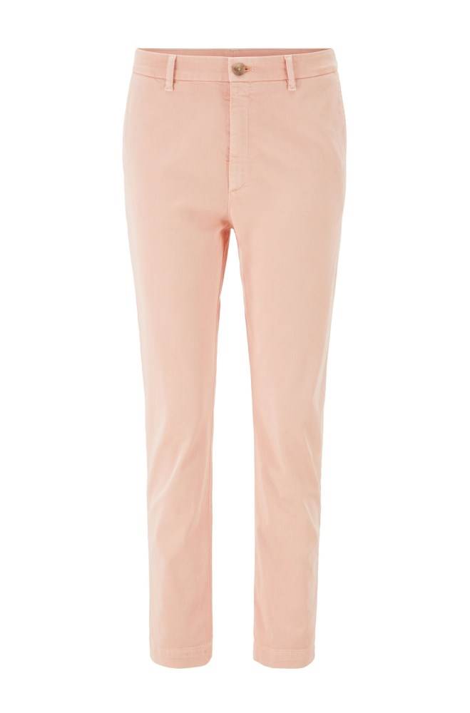 Hugo Boss Relaxed-fit cropped chinos Lyse Oransje | PycdJc5r