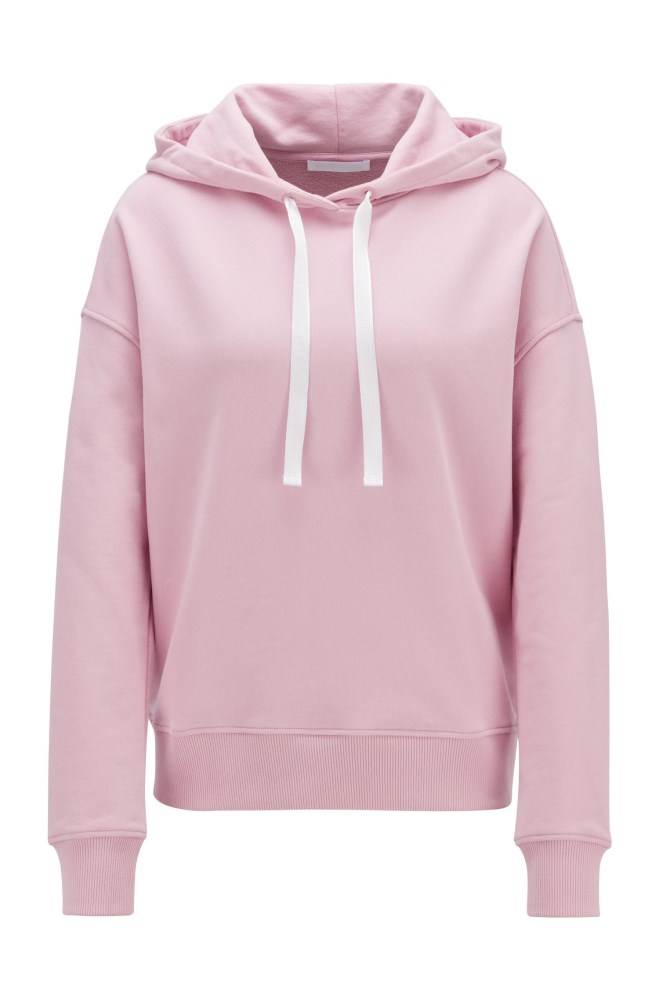 Hugo Boss Relaxed-fit hoodie Lyse Lilla | WzKKMlES