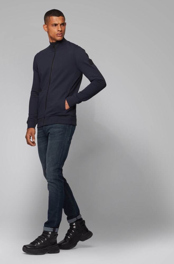 Hugo Boss Relaxed-fit jacket Mørke Blå | DORSoFu2