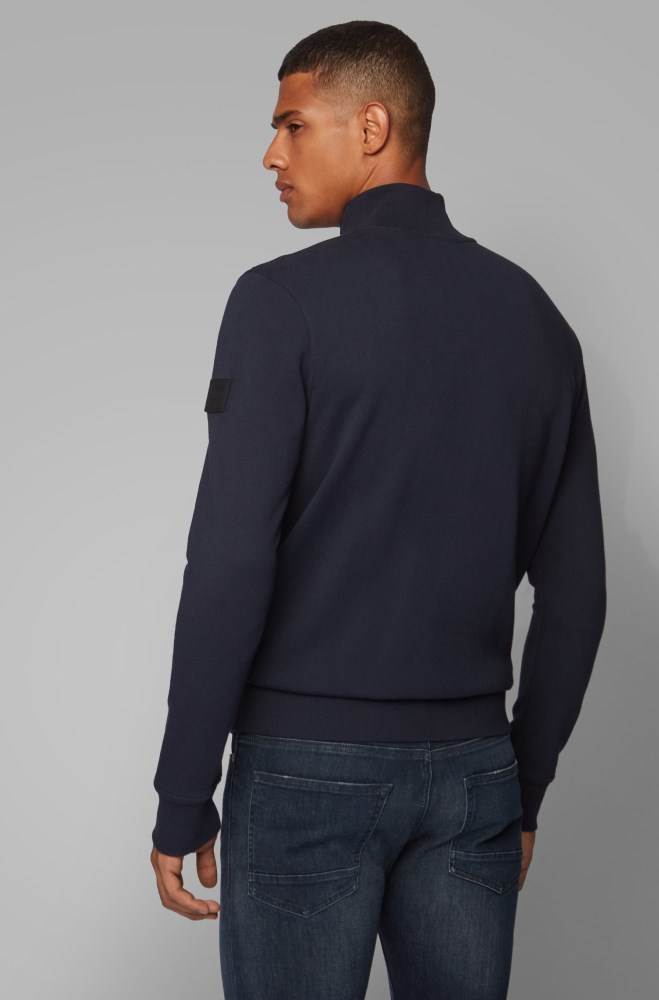 Hugo Boss Relaxed-fit jacket Mørke Blå | SvgYEX3u