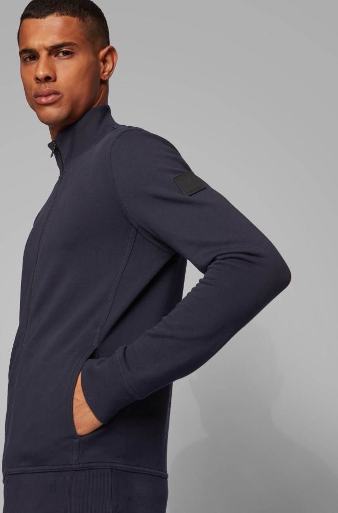 Hugo Boss Relaxed-fit jacket Mørke Blå | SvgYEX3u