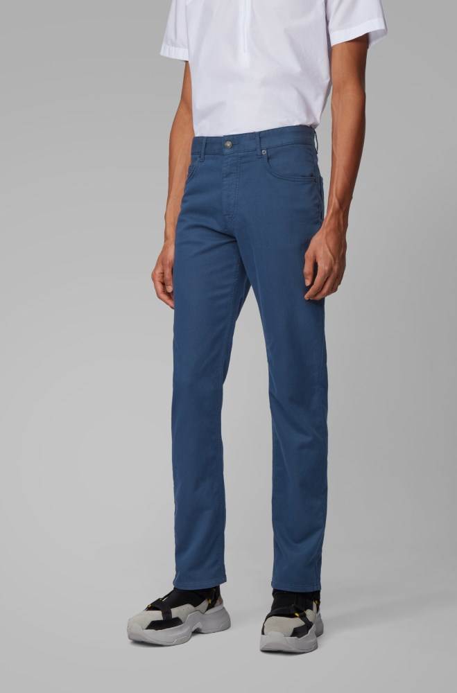 Hugo Boss Relaxed-fit jeans Blå | PcAJaGI4