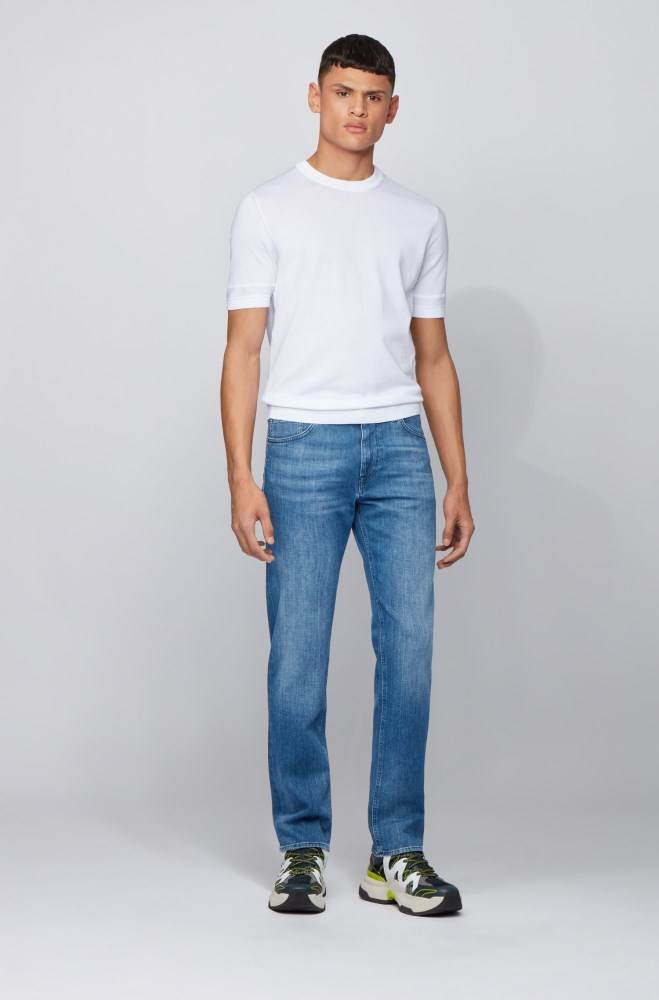 Hugo Boss Relaxed-fit jeans Blå | hqtlGUFt