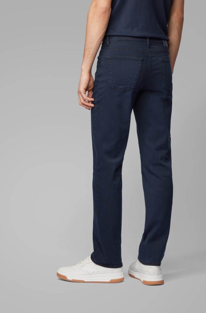 Hugo Boss Relaxed-fit jeans Mørke Blå | SHsYzMFC