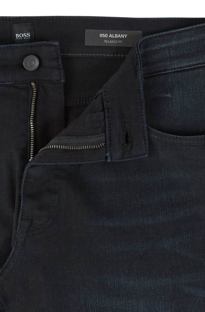 Hugo Boss Relaxed-fit jeans Mørke Blå | dIt3xY5u