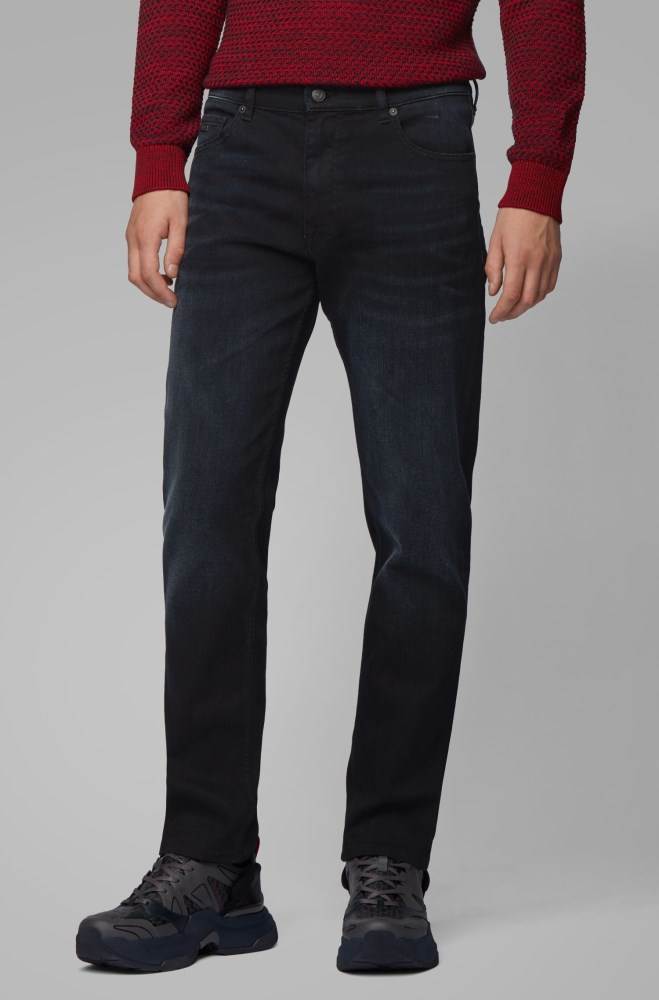 Hugo Boss Relaxed-fit jeans Mørke Blå | dIt3xY5u