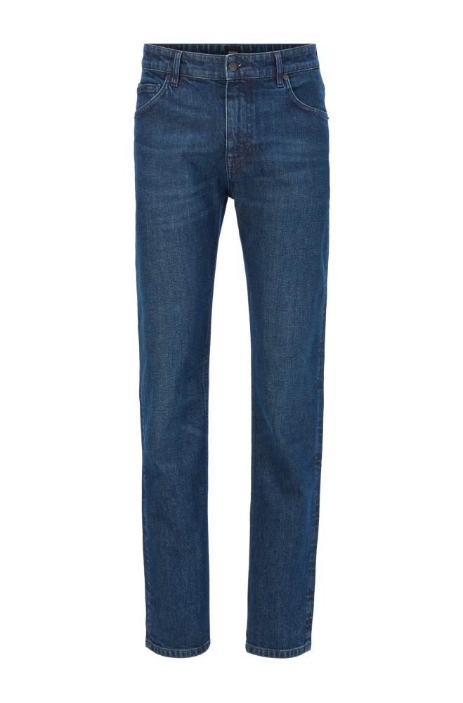 Hugo Boss Relaxed-fit jeans Mørke Blå | lZPQnGYG