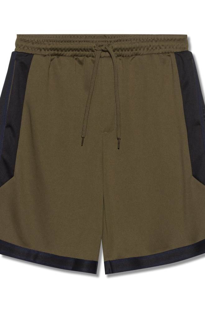 Hugo Boss Relaxed-fit jersey shorts Khaki | 55x6UVLd