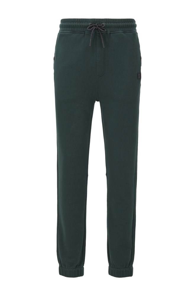 Hugo Boss Relaxed-fit jersey trousers Grønn | 3va30iwj