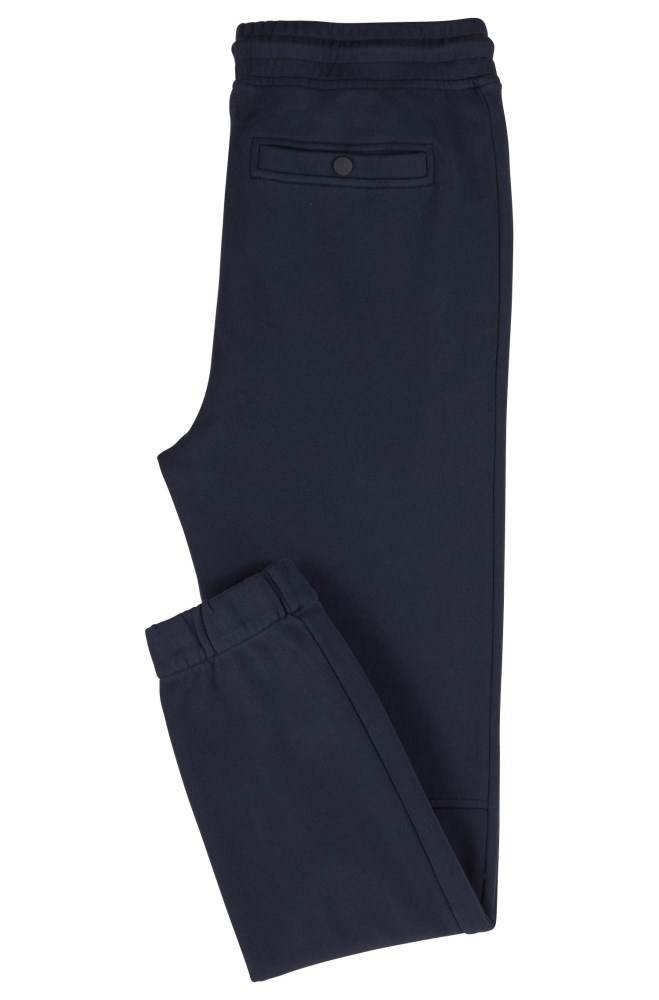 Hugo Boss Relaxed-fit jersey trousers Mørke Blå | qBBDWryq