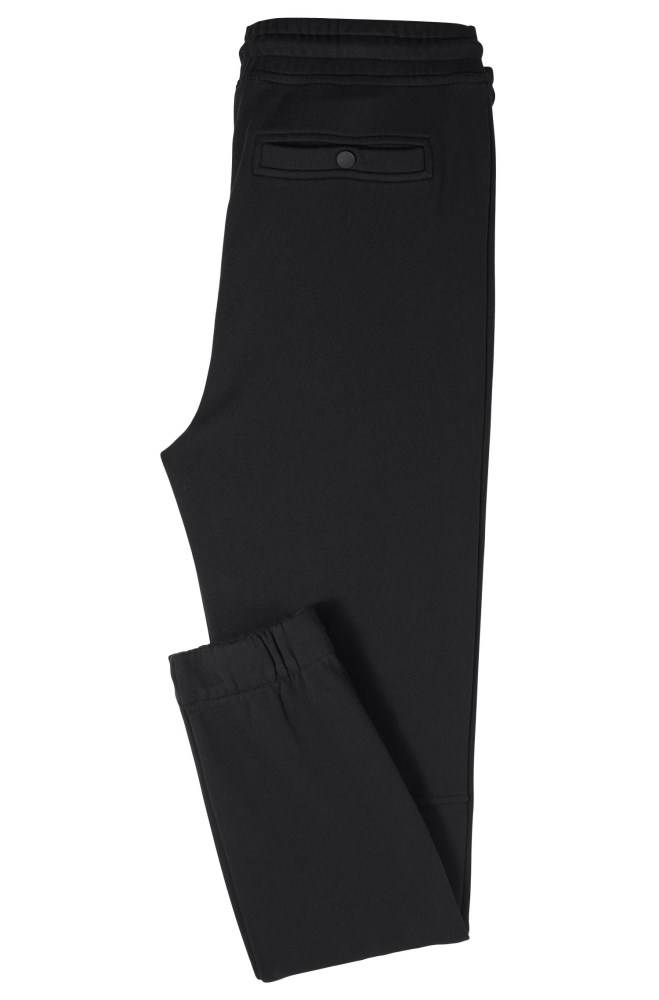 Hugo Boss Relaxed-fit jersey trousers Svarte | MMzu2MXR