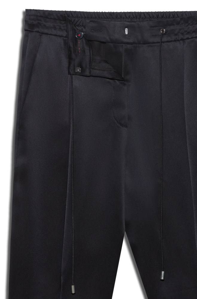 Hugo Boss Relaxed-fit jogging trousers Svarte | AhVp2O4k