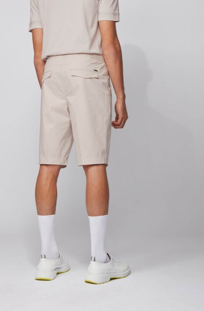 Hugo Boss Relaxed-fit shorts Hvite | gotUHUIH