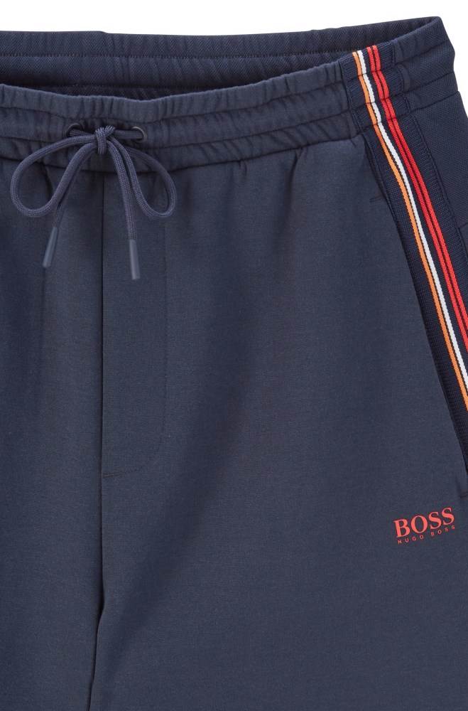 Hugo Boss Relaxed-fit shorts Mørke Blå | 6V8oXSdd