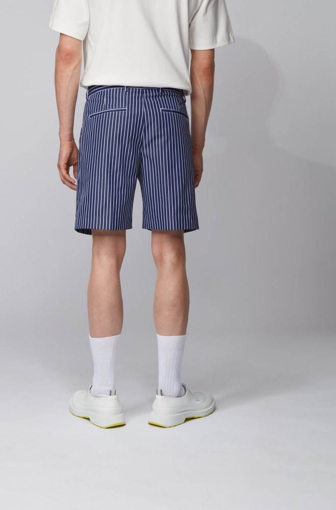 Hugo Boss Relaxed-fit shorts Mørke Blå | fku4tAjW