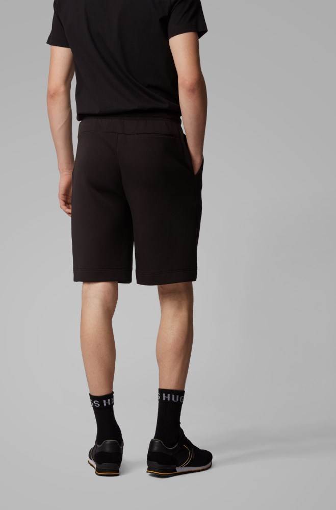 Hugo Boss Relaxed-fit shorts Svarte | 3Lz4YW8v