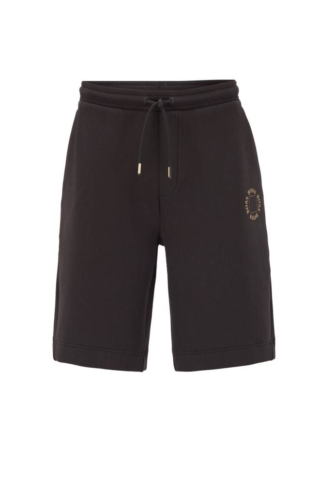 Hugo Boss Relaxed-fit shorts Svarte | 3Lz4YW8v