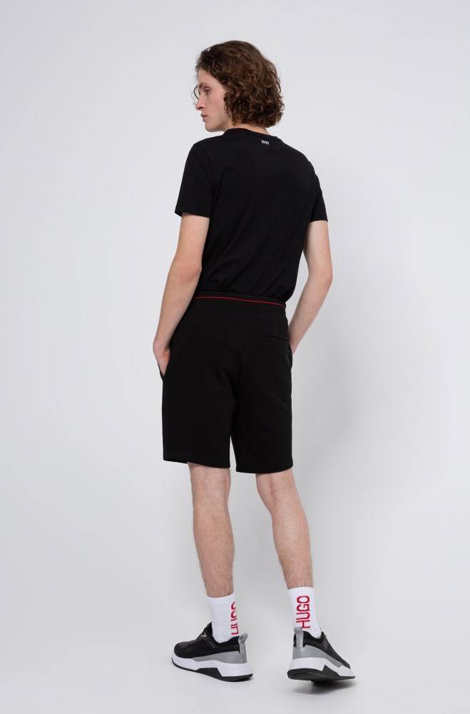 Hugo Boss Relaxed-fit shorts Svarte | p3F2ncda