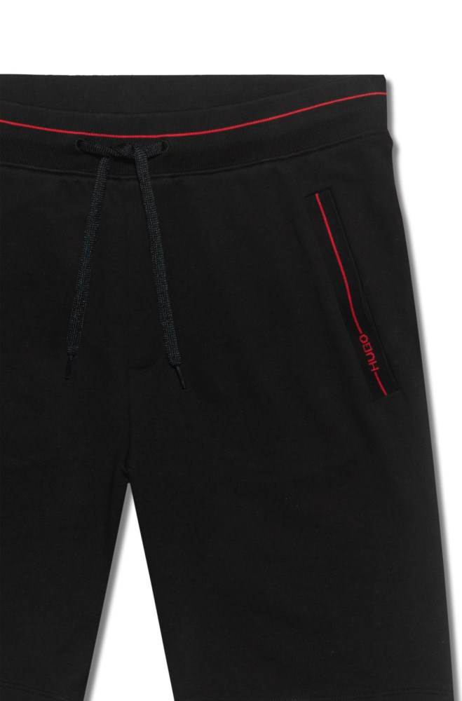 Hugo Boss Relaxed-fit shorts Svarte | p3F2ncda