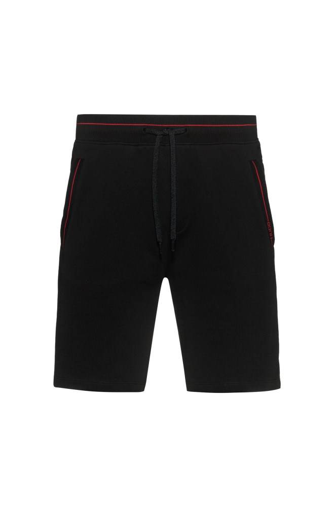 Hugo Boss Relaxed-fit shorts Svarte | p3F2ncda