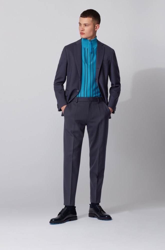 Hugo Boss Relaxed-fit suit Mørke Blå | b0s4XaW9