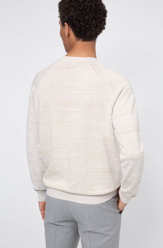 Hugo Boss Relaxed-fit sweater Hvite | bmtTkUVy