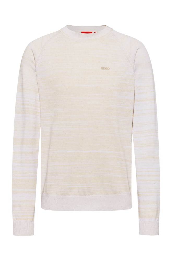 Hugo Boss Relaxed-fit sweater Hvite | bmtTkUVy