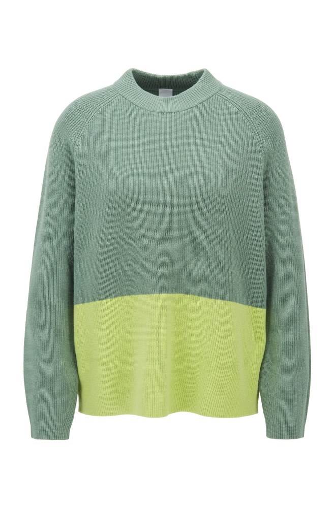 Hugo Boss Relaxed fit sweater Lyse Grønn | cDiZ7tBA