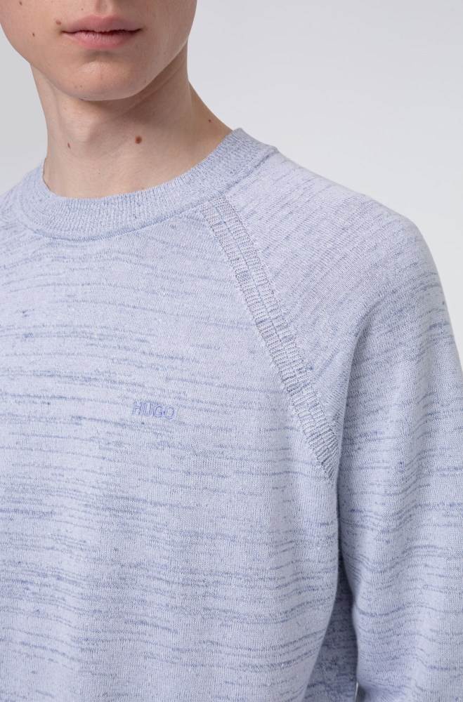 Hugo Boss Relaxed-fit sweater Mørke Blå | rjPVfQ2b