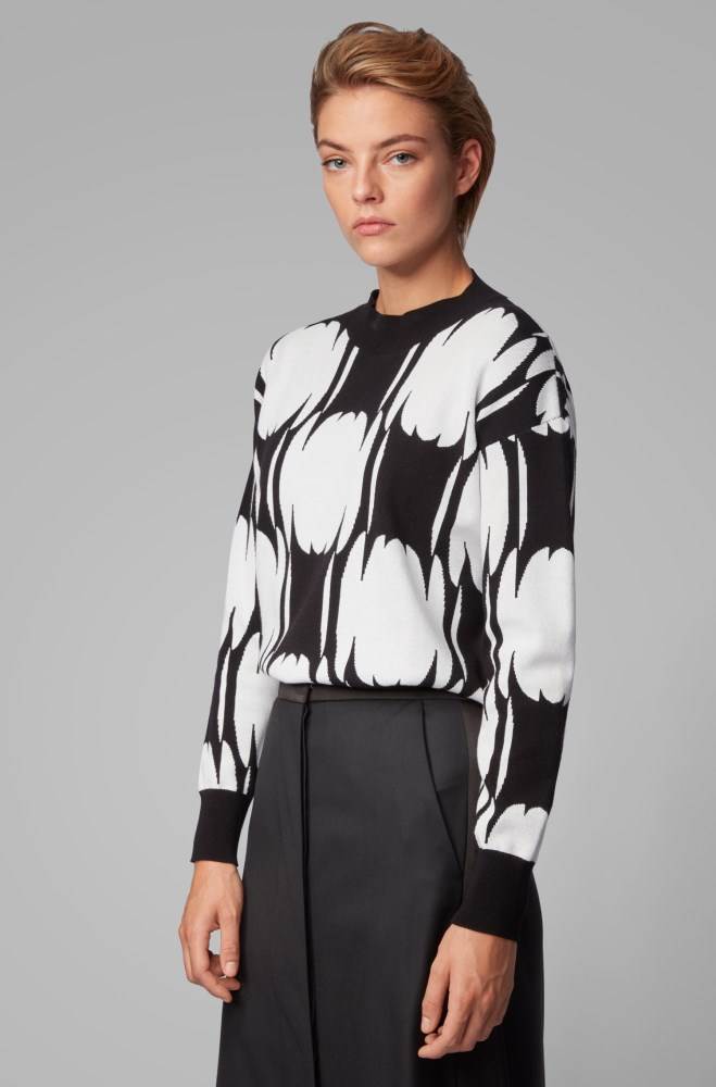 Hugo Boss Relaxed-fit sweater Patterned | TYqsnWqY