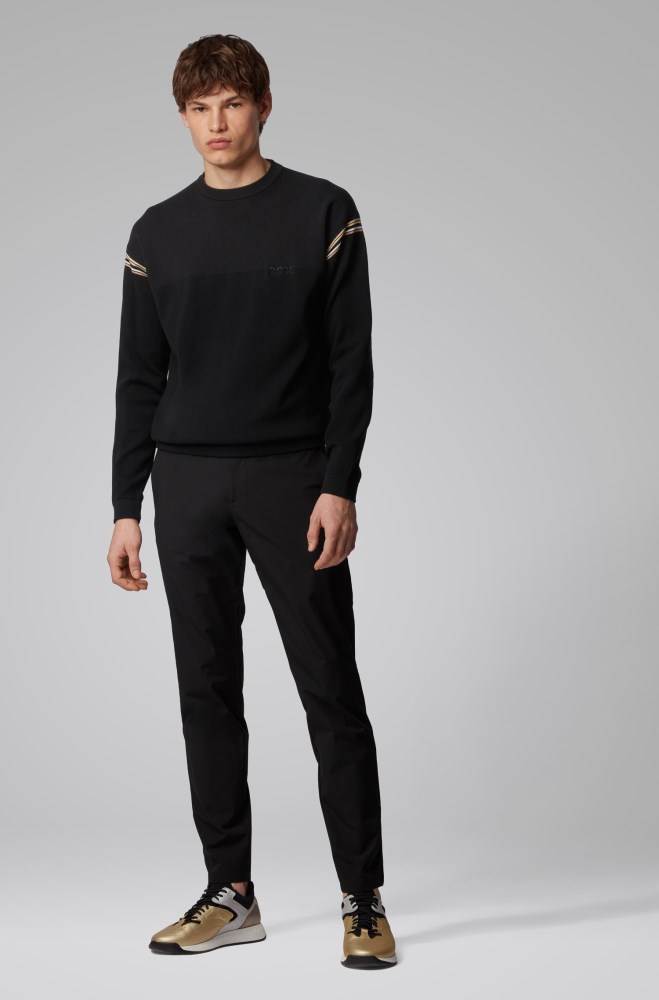 Hugo Boss Relaxed-fit sweater Svarte | onXONflw