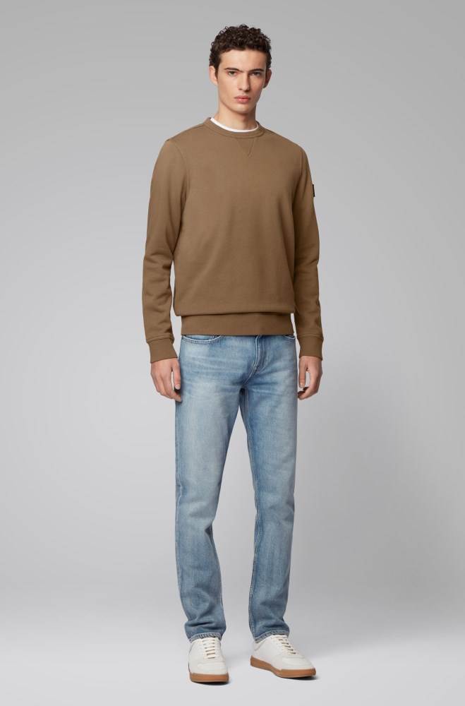 Hugo Boss Relaxed-fit sweatshirt Brune | gwCNXsy3