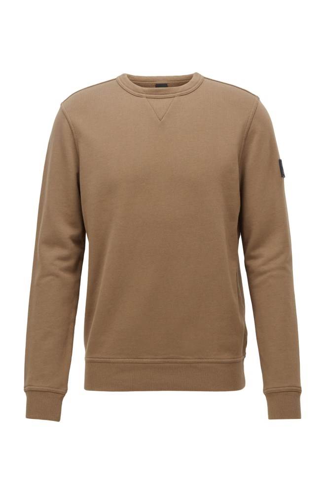 Hugo Boss Relaxed-fit sweatshirt Brune | gwCNXsy3