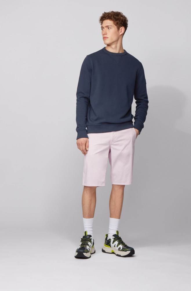 Hugo Boss Relaxed-fit sweatshirt Mørke Blå | S83YyRoF