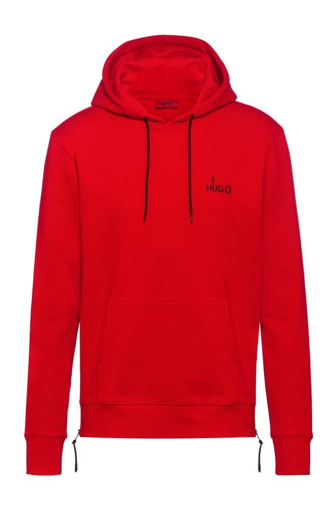 Hugo Boss Relaxed-fit sweatshirt Rød | aZf3TfKL