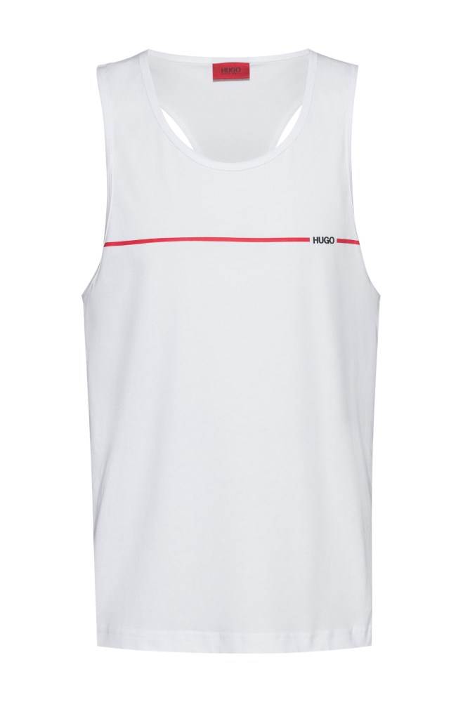 Hugo Boss Relaxed-fit tank top Hvite | iPejybPY