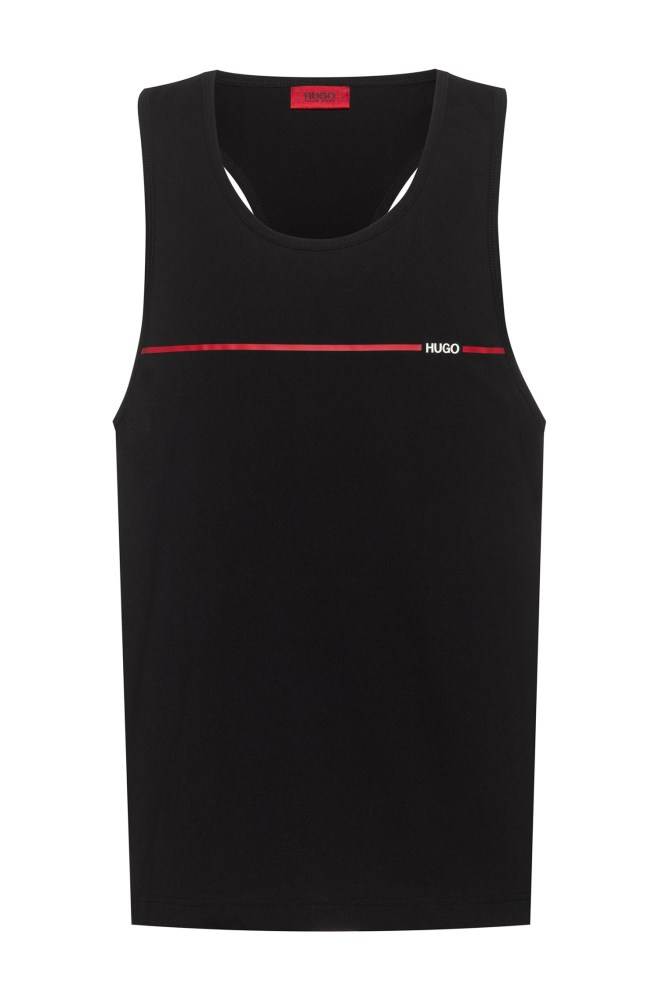 Hugo Boss Relaxed-fit tank top Svarte | VyuwwK3z