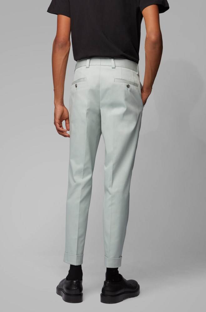 Hugo Boss Relaxed-fit trousers Lyse Grønn | ICocPQqa