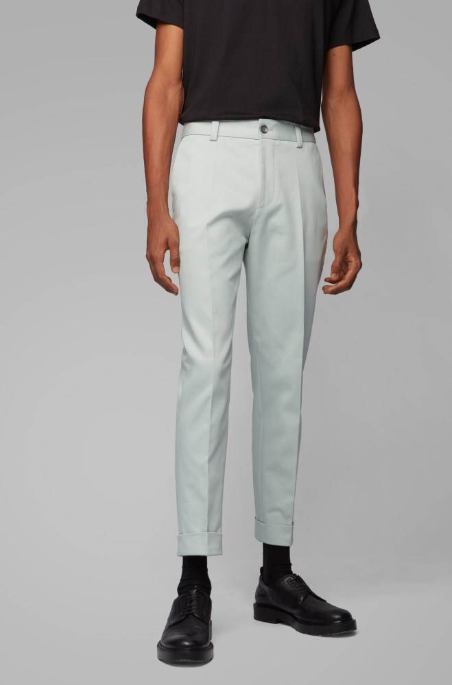 Hugo Boss Relaxed-fit trousers Lyse Grønn | ICocPQqa