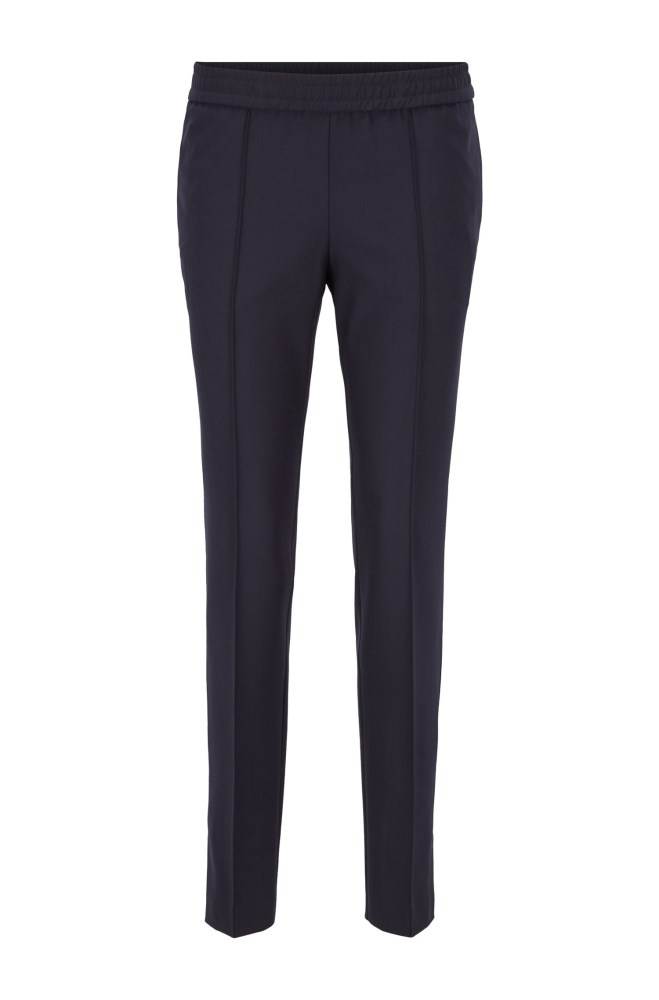 Hugo Boss Relaxed-fit trousers Mørke Blå | H1HeGjUn